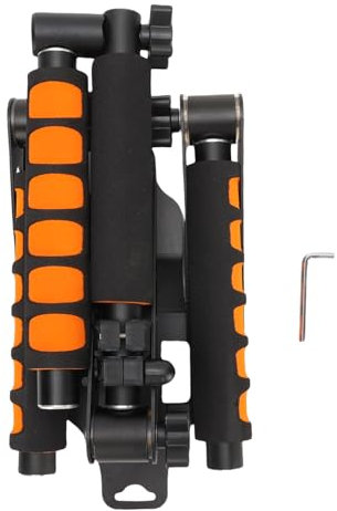 Nurnesy Adjustable Camera Shoulder Support Rig Kit for DSLRs & Video Camcorders - Aluminum Alloy Stabilizer with Foldable Design & Height Adjustable Handle