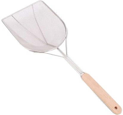 Milageto Colador de Malla Fina, colador de Alimentos Manual Reutilizable, Filtro de Jugo, Utensilios de Cocina, Espumadera para ollas Calientes con asa para, S