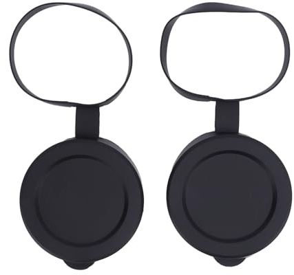 Pongnas 2pcs Gummi-Objektivabdeckung Objektive Kappen Teleskop-Linsenschutz für 61-64 Mm Fernglas Monokulars-Bereiche mit Engantriebem Regenstaubschutz