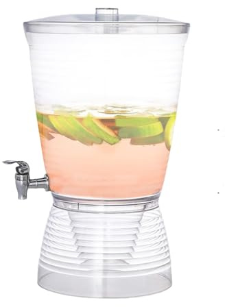 Hitburu Distributeur d'Eau 10L avec Robinet pour Fêtes,Fontaine À Boissons Froides - Récipient À Limonade Pour Bière Vin Café Eau Glacée Thé Maison Cuisine Restaurant Commercial Comptoir