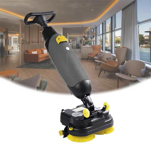 Petit Nettoyeur de sols portatif, Mini Nettoyeur de Sol des qualité Professionnelle, Petit nettoyeurs de Sol à Pression, adapté à la Maison, au Bureau et à la Salle Bain.(Gray)