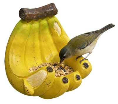 Mangeoire Oiseaux Sauvages Décor Extérieur Résistant Aux Intempéries | Mangeoire À Oiseaux De Jardin En Forme De Banane Pour Jardin Cour Terrasse Porche Arbre Ornithologie Aménagement