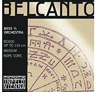 Thomastik Corda per Contrabbasso 3/4 Belcanto - corda Si nucleo corda d'acciaio, rivestimento cromato, accordo solo, media