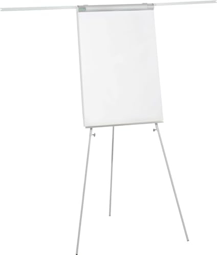 SCHÄFER SHOP Pure Flipchart F2100SSI, Hochformat, höhenverstellbar, magnethaftend, 2 Seitenarme, Ablageschale, Dreibeinstativ, B 880 x T 880 x H 1200-1880 mm