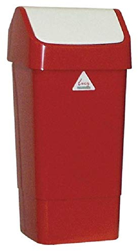 Scot Young CC079 Swing Top Bin, Capacity: 50 L, Colour: Red