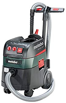 metabo Allessauger ASR 35 L ACP - 35L Behälter, 4380 l/min Luftleistung, Staubklasse L - Nass-/Trockensauger mit AutoClean, für Beton- & Gesteinsstaub, gewerbliche Zulassung - 8 m Kabellänge