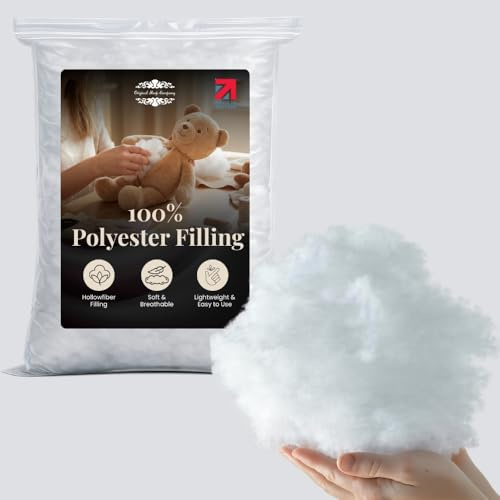Bedding Direct UK Original Sleep Company 10kg Bi-Component Duvet Off Cuts – Soft Filling for Toys, Cushions & Pillows, Multi-Coloured Recycled Fibre Stuffing for Craft & Home Use