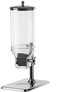 Expendedor de muesli y cereales Dispensador Dispensador único 7,5 litros Acero inoxidable con un depósito de plástico * profesional qaulität *