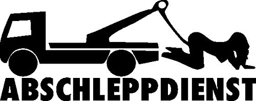 NetSpares Plott Aufkleber Abschleppdienst Schlepper LKW Abschlepper Sexy Milf Fun