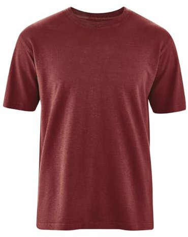 HempAge Herren T-Shirt Hanf/Bio-Baumwolle Chestnut L