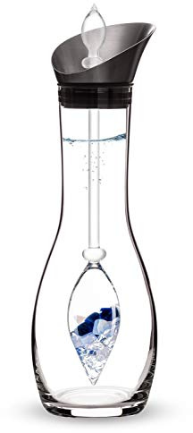 VitaJuwel Era Balance | Crystal Water Carafe with Sodalite, Chalcedony & Clear Quartz