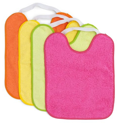 Ti TIN Pack 4 Bavaglini Impermeabili 31x24 cm 6-12 Mesi