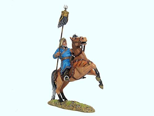 Team Miniatures Mongol Warriors MGL6007 Genghis Kahn on Rearing Horse 1:30 Scale Pewter