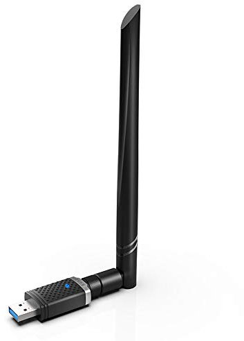 Adaptador WiFi USB 1300Mbps 2,4 GHz / 5 GHz Banda inalámbrica RTL8812BU Tarjeta de Red 5dBi Antena Fuerte Dongle USB WiFi para PC Mac