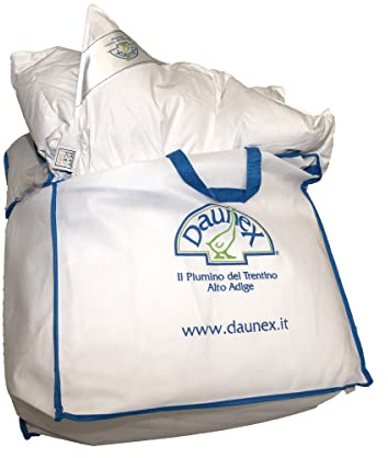 SofficePiuma - Daunex Piumino Letto, 5 Punti Calore, Art Cupido, Piumino Invernale, 310gr/mq, 200x200 Piazza Mezza