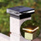 Bonetti 2er Set Solar Zaunbeleuchtung für 9 x 9 cm Standardpfosten, wetterfeste Pfostenkappen mit warm-weißen LEDs für tolle Lichtakzente und Orientierungshilfe