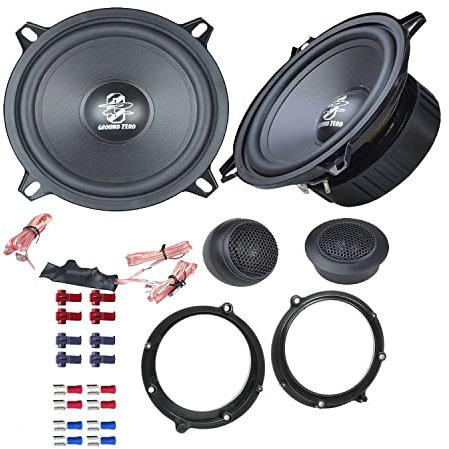 Ground Zero GZFC130.2 Auto Lautsprecher Boxen 280 Watt 13 cm 2 Wege Kompo kompatibel mit Audi A4 (B5) 1994-2001 Türen Front
