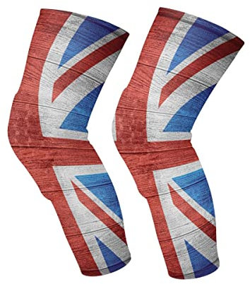 GAIREG United Kingdom Flag Knee Compression Sleeves Knee Pads for Basketball, Football, Volleyball, Wrestling 1 Pair
