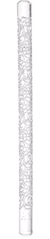 sourcing map Acrylic Embossed Rolling Pin 6.3 Inch Snail Shell 3D Pattern Acrylic Non-Stick Roller Fondant Embossing Clay Rolling Pin Textured for Baking Cookie Pastry Clay Dough