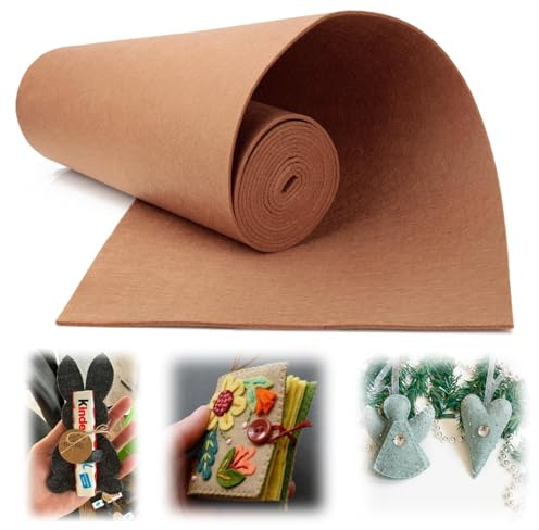 Mbsomnus filt, metervara, 30 cm x 300 cm x 3 mm filtmatta, brun | Filttyg, filt metervara, filtmatta, campare takhimmel, tyg, väggbeklädnad, möbler, lådmatta, gör-det-själv