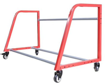 KK-GGL Mobile Reifenspeicher, Roll -Reifen -Organizer Einstellbar, Können 3 Bis 4 Reifen, Garage Professional Tire Tire Cart, Mobile Tire Storage Shelf Cart Mit Rädern