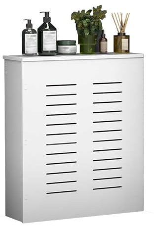 RTREADE Heizung Verkleidung, Heizkörper-Abdeckung, Heizungsabdeckung, Moderner, Holzverkleidung Für Heizkörper In Lamellenoptik, Für Alte Heizkörper(60 * 70 * 15cm/23.6 * 27.6 * 5.9in)