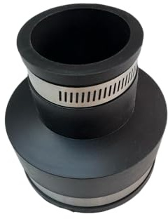 Aqua Universe 3-1.5 Flexible Reducer with Hose Connectors Reducing Connector with Hose Pipe Fitting Efficient and Reliable Rubber Coupling Solution for Copper, PVC, Cast Iron and Steel Pipes