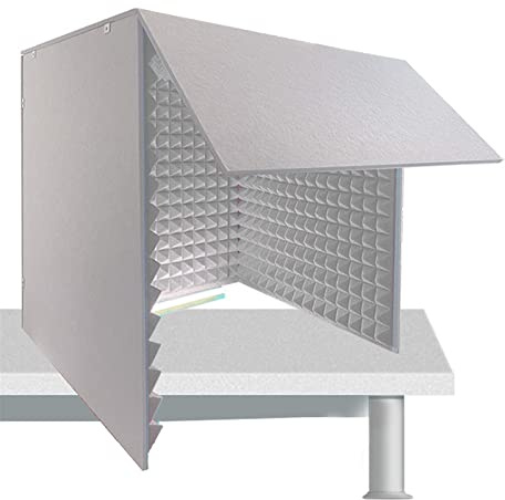 Sound Proof Foam Panels Vocal Booth 80*80*80CM Sound Proof Panels for Walls Portable Soundproof Booth Sound Recording Vocal Booth Box for conferences and broadcasts microphone soundproofing (Yell