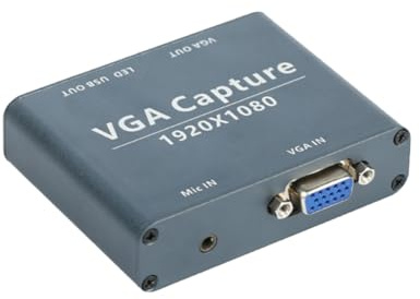 FPHADO Capture VGA vers USB 1080p audio et vidéo entrée VGA et sortie USB compatible avec Android, système Linux