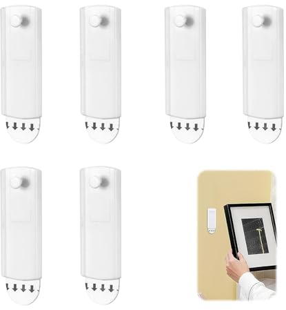 6 Stück Klebenagel für Bilderrahmen,Bilderhaken Selbstklebend Aufhängen,Klebehaken Bilder Putz Aufhänger,Tesa Klebenägel Wand für Bilder,Universal Wanddekoration Wandhaken Spurlose Einfache,Hooks