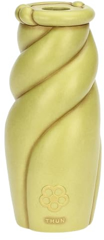 THUN - Vaso Twist, grande - ceramica - Collezione Giardino di primavera - 10.4 x 10.1 x 23.1 cm