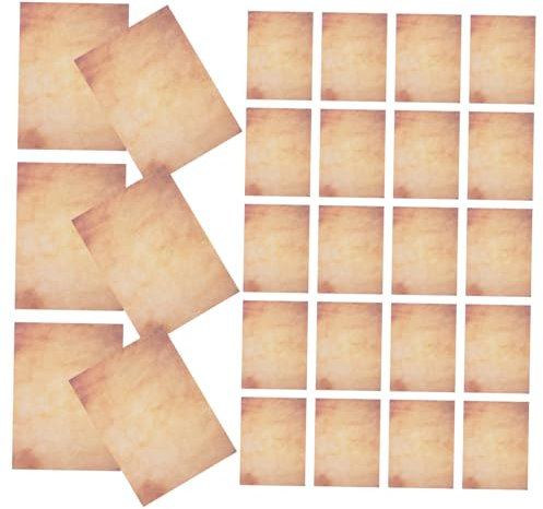 OSALADI 50pcs Antique Letter Writing Paper Vintage Decorative Lined Paper Double-Sided Art Craft