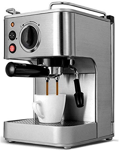 GLJTUO Machine À Café Semi-Automatique, Expresso, 19 Bars, Italienne, Double Contrôle De Température, Type Vapeur, Mousseur À Lait, Rétro, 220 V, Acier Inoxydable. Intéressant