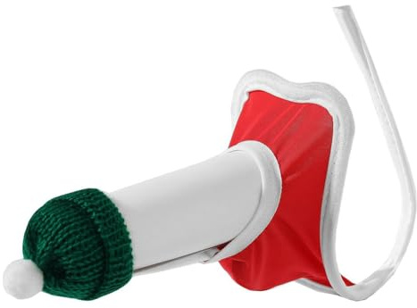 YiZYiF Herr jul underkläder rolig C string tanga Ouvert string med mikro julmössa, vitt band, one size