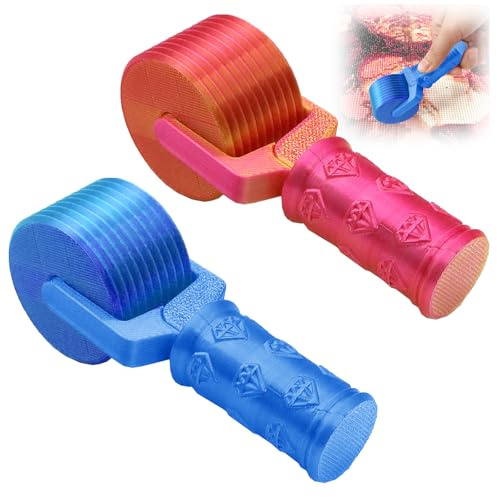 YOUYIKE Diamond Painting Roller Presswerkzeug，2 Pack Diamant-Malrolle,Diamant Painting zubehör,Kunstwerkzeug Tragbar Aus Leichtem PP für Komfortable Handhabung (Blau und Gelb)