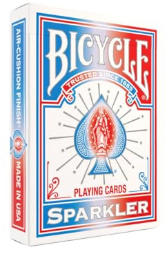 Bicycle Sparkler Playing Cards – Made in USA - Tribute to American Flag & Dazzling Fireworks Deck, Bold Patriotic Collectible Card Set for Fourth of July Parties, Americana Gifts, Family Game Night