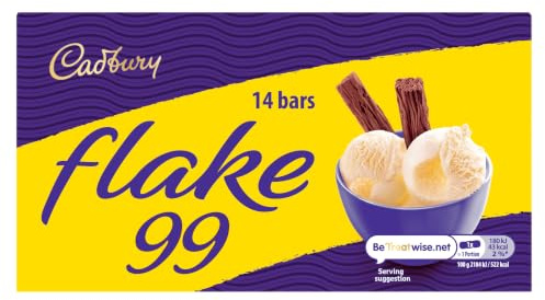 Cadbury Flake 99 Chocolate Bars, 14 x 8.25 g (Pack of 1)