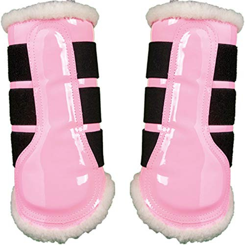 HKM 547965 HKM Gamaschen -Comfort Lack-, M, rosa