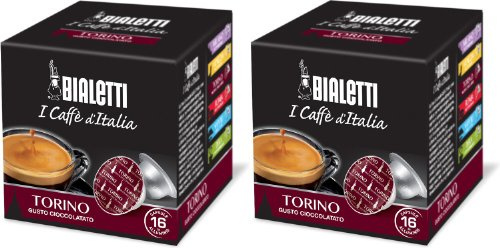 Bialetti Torino Lot de 32 capsules expresso