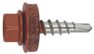 Index AFMC144835 Schraubendreher, reduziert, Metall-Holz, Unterlegscheibe P-14, 4,8 x 35, RAL 8004