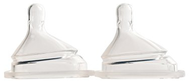 Hegen Baby Feeding Bottle Replacement Teats (2 Pack) Thick Feed