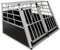 Juskys Alu Hundetransportbox XL - 96x91x70 cm - Auto Hundebox robust & pflegeleicht - 2 Gittertüren verschließbar - Reisebox für Hunde