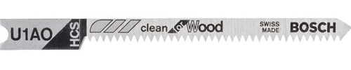Bosch Professional Stichsägeblatt Clean for Wood (für Holz, Zubehör Stichsäge) U 301 D (3 St) 70 mm