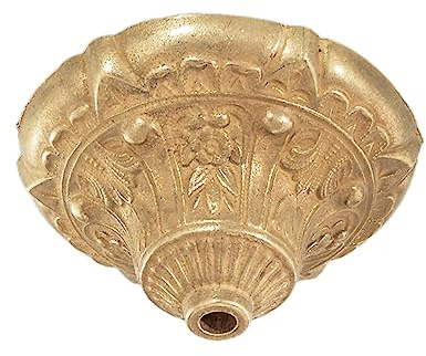 B&P Lamp® Die Cast Brass Ceiling Light Canopy Plate, 5 Inch Diameter