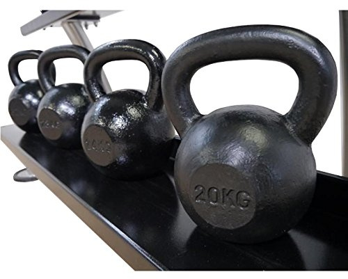 POWER EXTREME Kettlebell, guss. 4kg - 40kg, Schwarz, Legierter Stahl