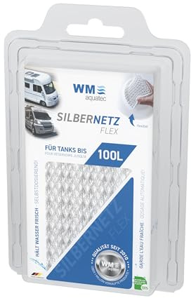 WM aquatec Silbernetz Flex SIPA80 | Wasserkonservierung für Tanks bis 100 L | konserviert 5000L Wasser durch automatische Dosierung von reinen Silberionen | Made in Germany