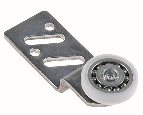Laufrolle mit Halterung ø 25mm EP vorne CNS/Nylon Höhe 13mm Kugellager Länge 68mm 6mm
