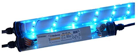 Led Gabionen Licht Beleuchtung LED 3x0,90m länge 360° Farbe blau Außenbeleuchtung Steinmauer Garten Anschluß 230 Volt über offene Kabelenden