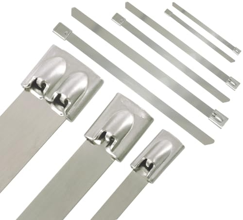 20x Kabelbinder Edelstahl 12 x 500 mm *** 50cm *** Große AUSWAHL 4,6/7,9/12mm 10-150cm 1/10/20/50/100er Packs