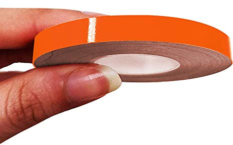 4R Quattroerre.it 10487 Trim Stripes Klebestreifen für Autos, KTM Orange, 7 mm x 10 mt